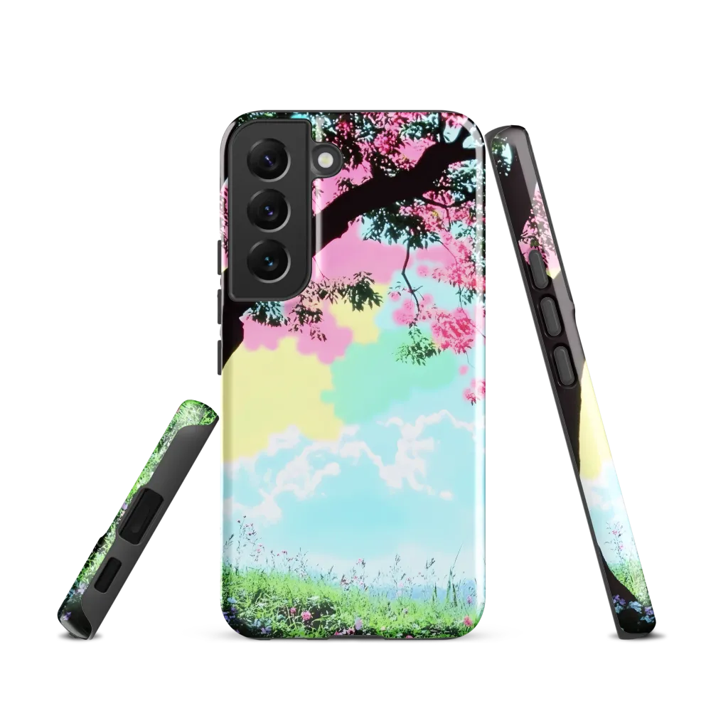Pastel Dreams: A Surreal Tree Landscape