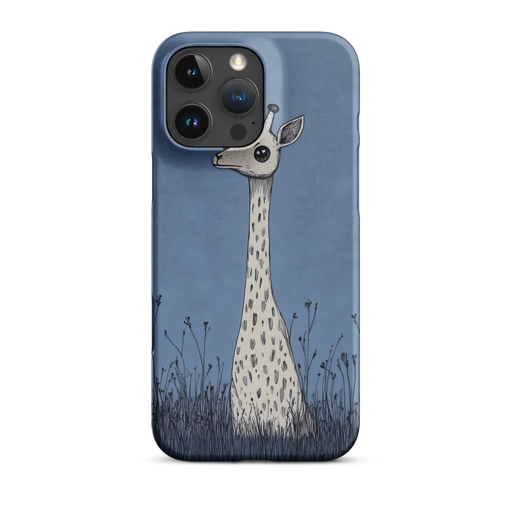 Whimsical Giraffe in Blue