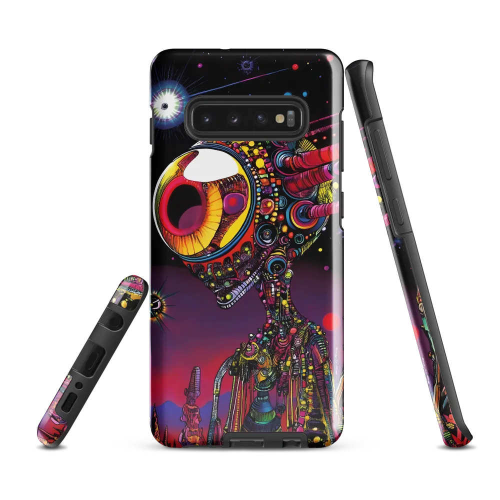 Cosmic Alien Odyssey | Phone Case |  S10 Plus | Tough Case | Glossy