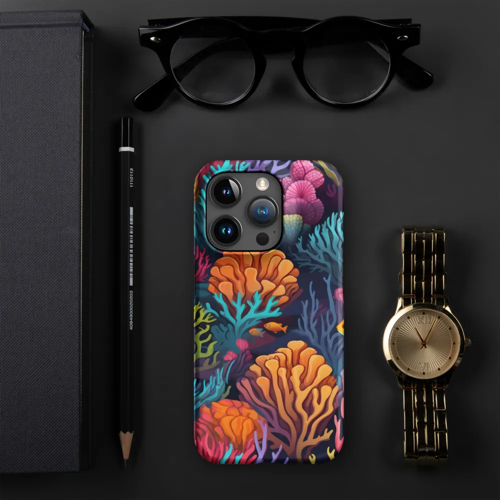 Underwater Harmony: A Coral Reef Wonderland | Phone Case |  15 Pro | Snap Case | Matte