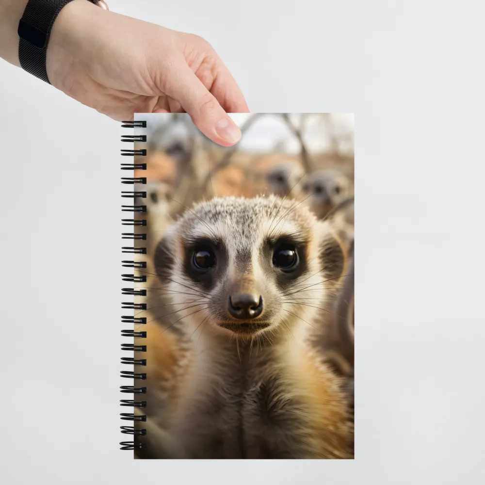 Curious Meerkats in Community | Spiral Notebook