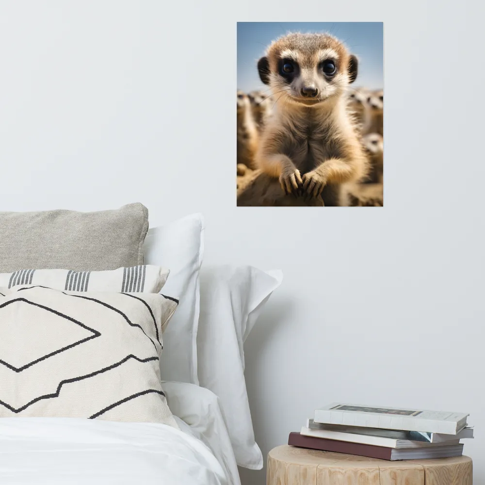 Curious Stance: The Meerkat's Gaze | Poster | 16″×20″
