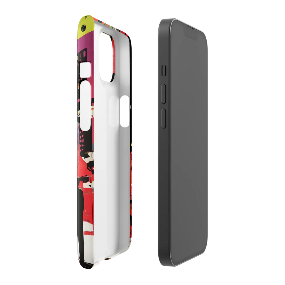 Urban Echoes: A Futuristic Reverie | Phone Case |  14 | Snap Case | Glossy