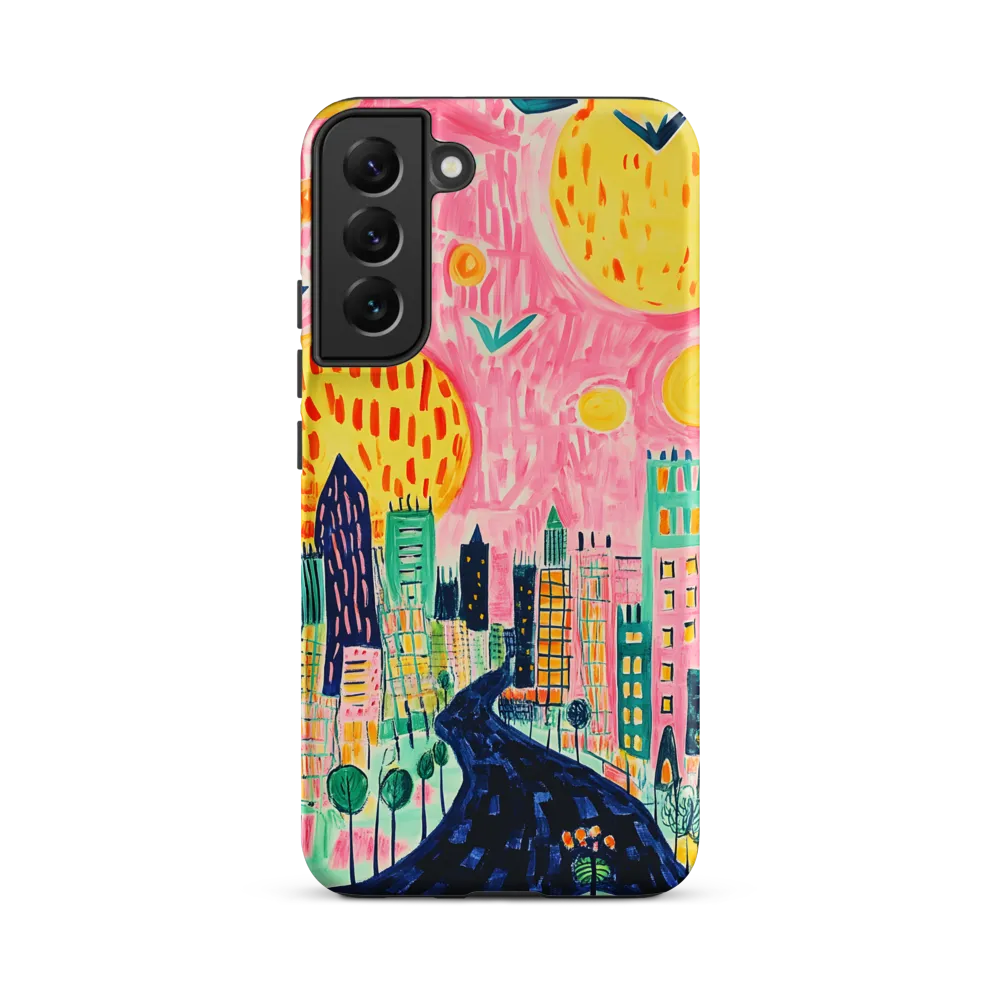 Whimsical Cityscape | Phone Case |  S22 Plus | Tough Case | Matte