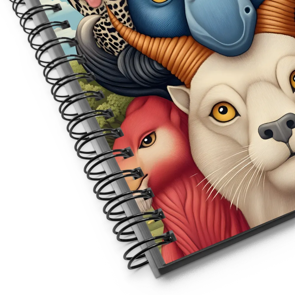 Harmonious Echoes of Wildlife | Spiral Notebook