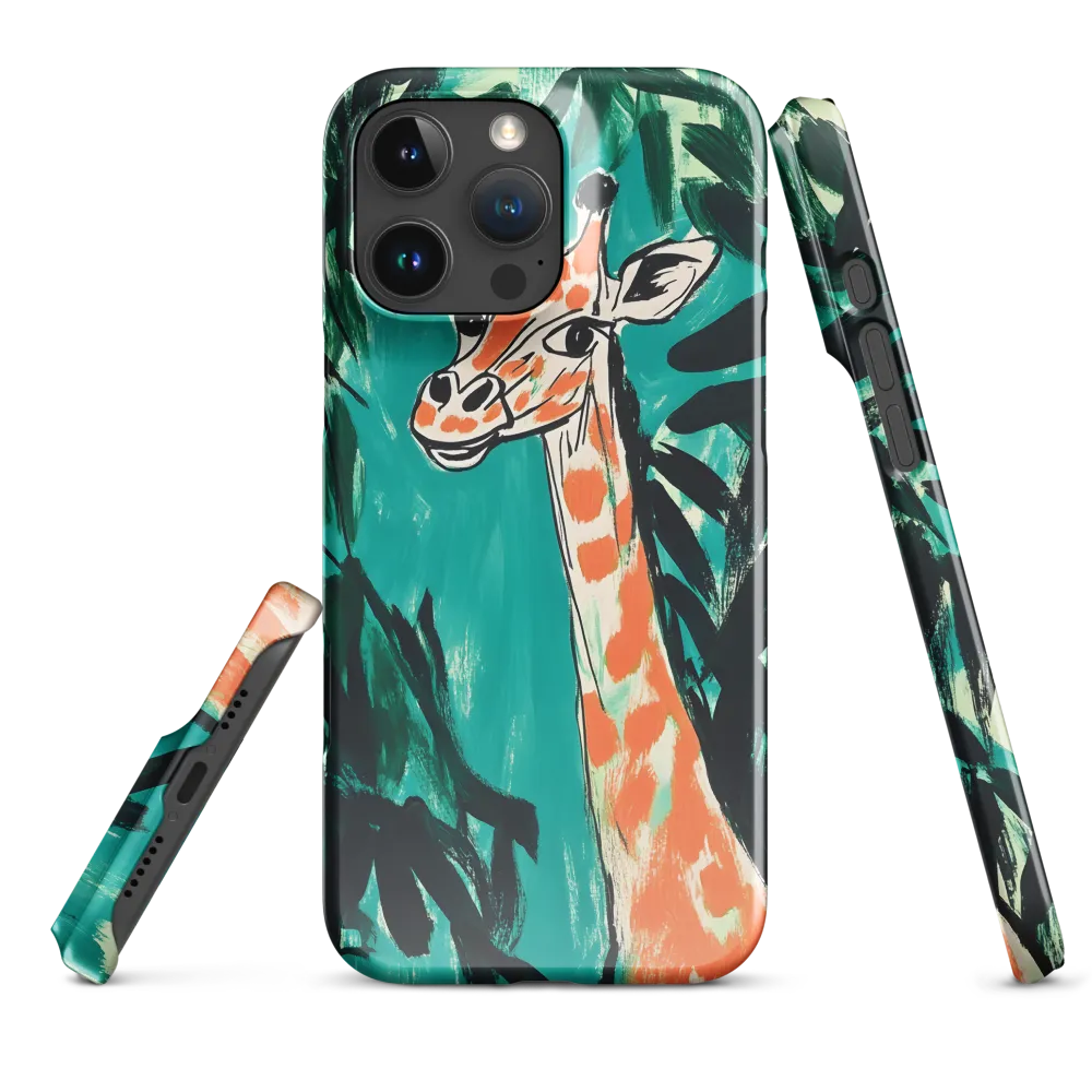 Curious Giraffe in Lush Greenery | Phone Case |  16 Pro Max | Snap Case | Glossy