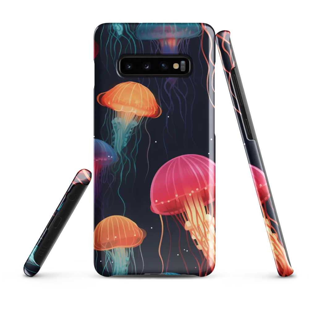 Ethereal Dance of Jellyfish | Phone Case |  S10 Plus | Snap Case | Glossy