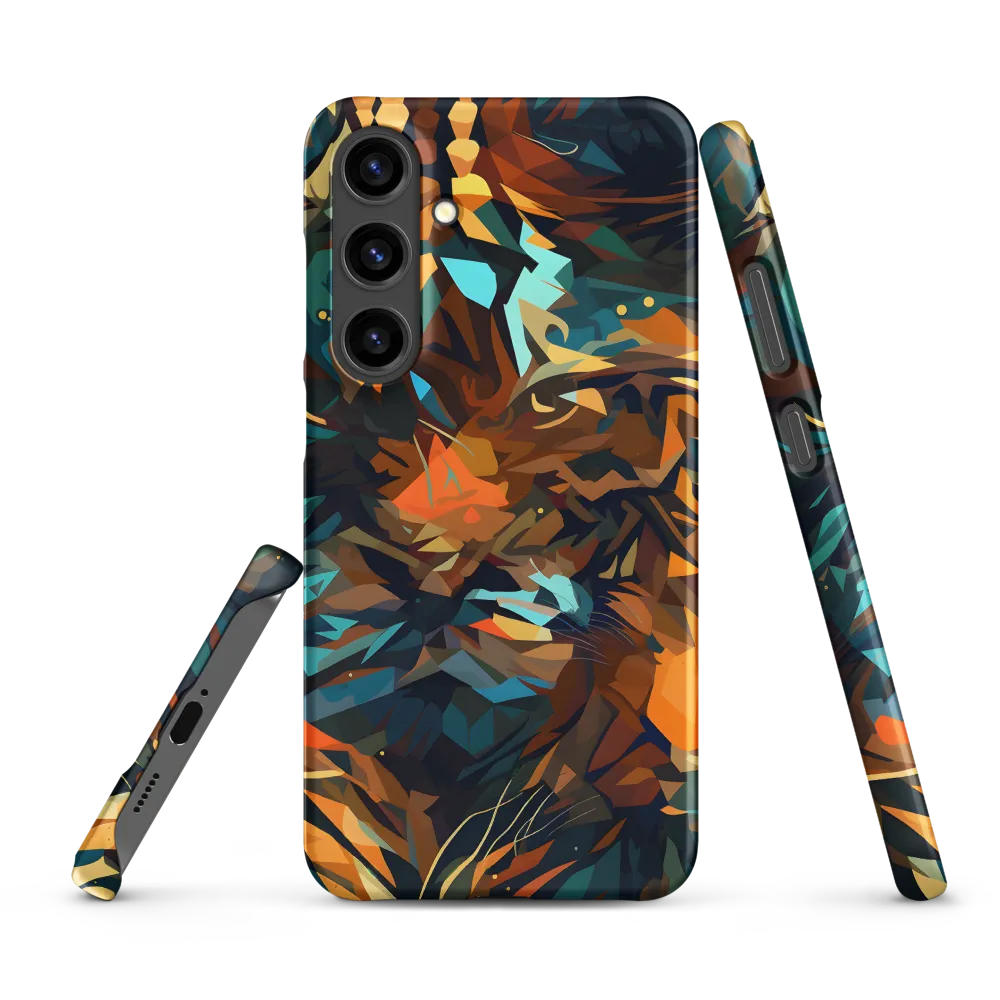 Wild Symphony: Abstract Tigers | Phone Case |  S24 Plus | Snap Case | Matte