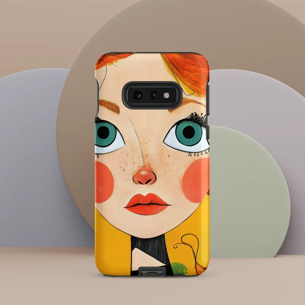 Whimsical Portrait of a Girl | Phone Case |  S10e | Tough Case | Matte