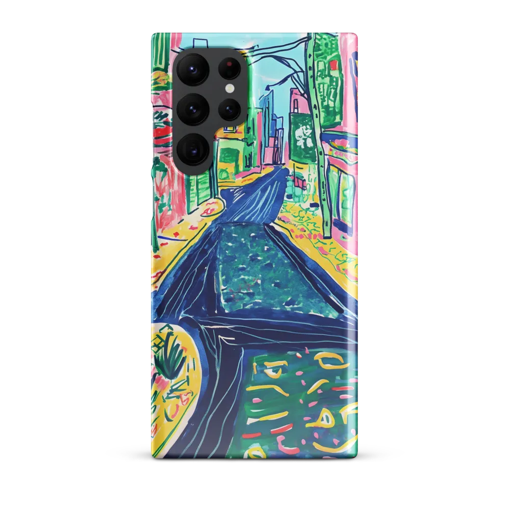 Dreamy Street in Vibrant Hues