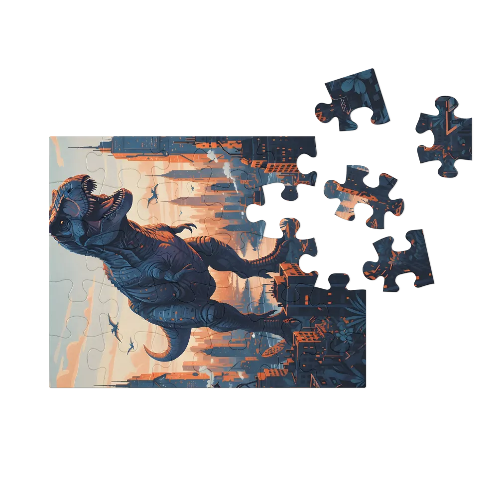 Tyrant of the Skyline 
 Jigsaw Puzzle in Tin Box