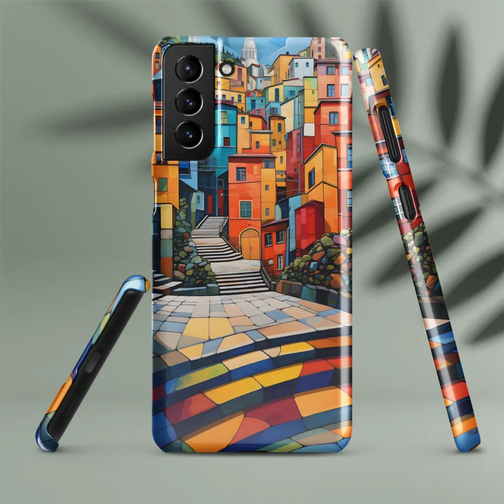 Vibrant Village: A Cubist Journey