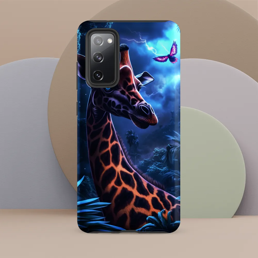 Mystical Giraffe in Twilight Jungle