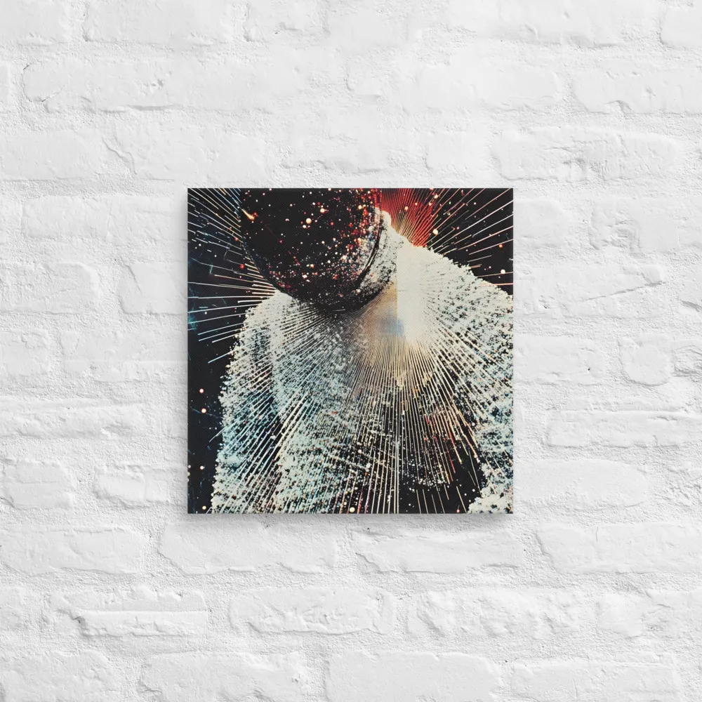 Ethereal Astronaut: A Journey Through the Cosmos | Canvas | 16″×16″
