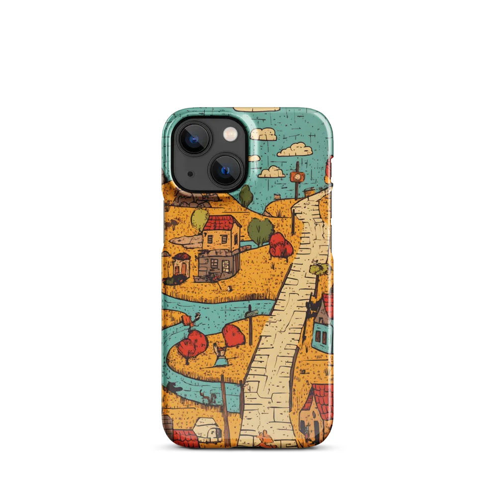 Whimsical Village Landscape