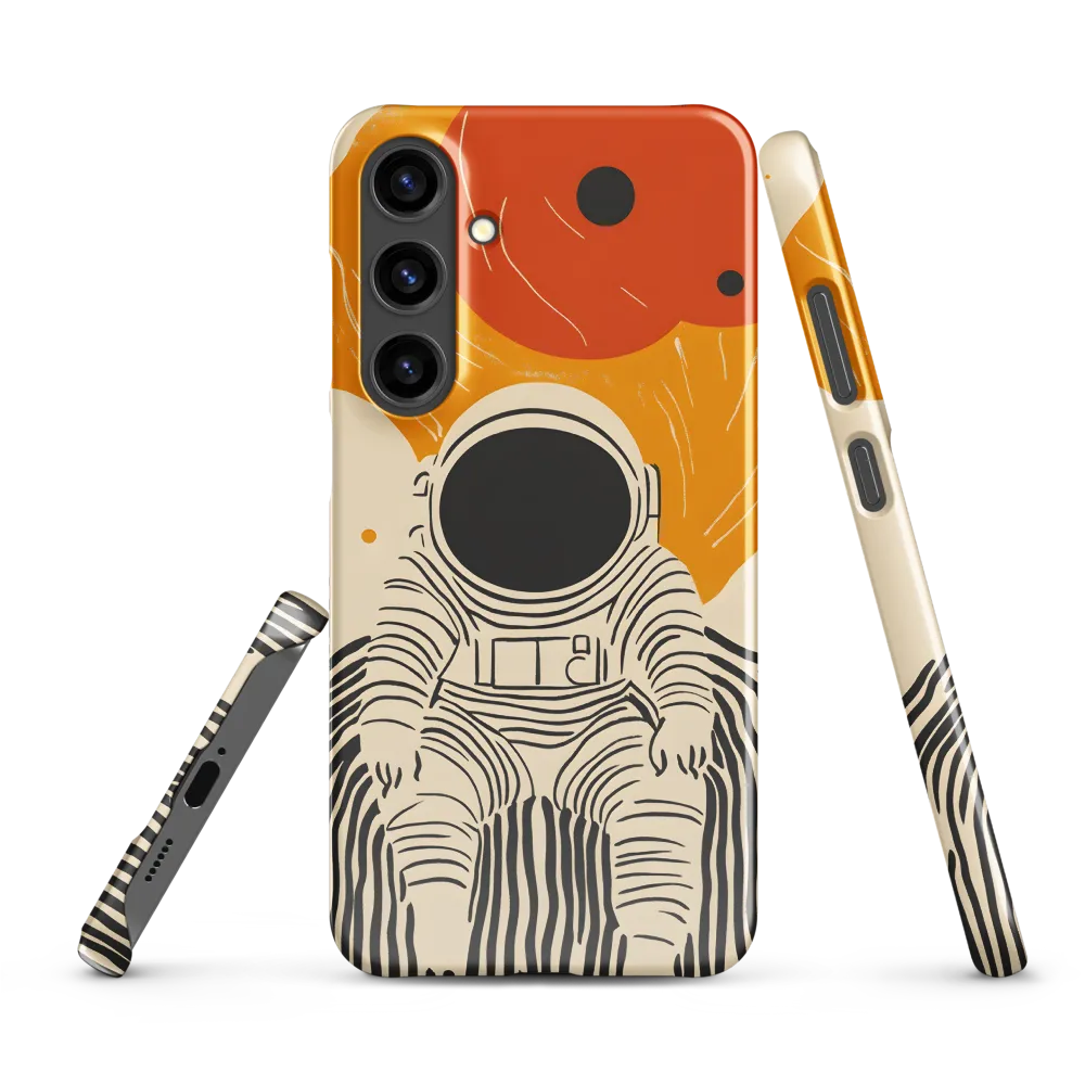 Astronaut in Cosmic Thoughts | Phone Case |  S24 Plus | Snap Case | Glossy