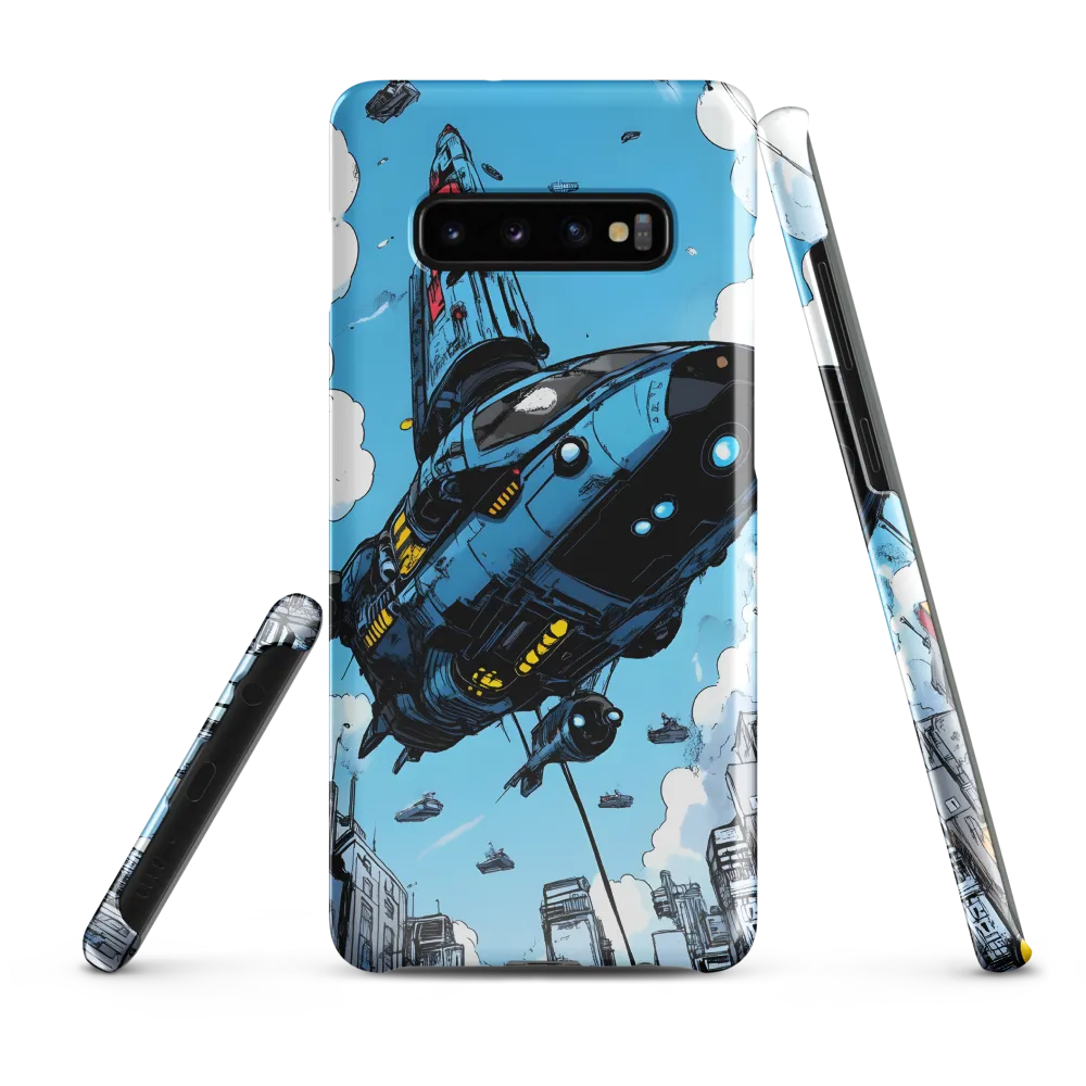 Skyward: A Journey Through the Futuristic City | Phone Case |  S10 Plus | Snap Case | Glossy