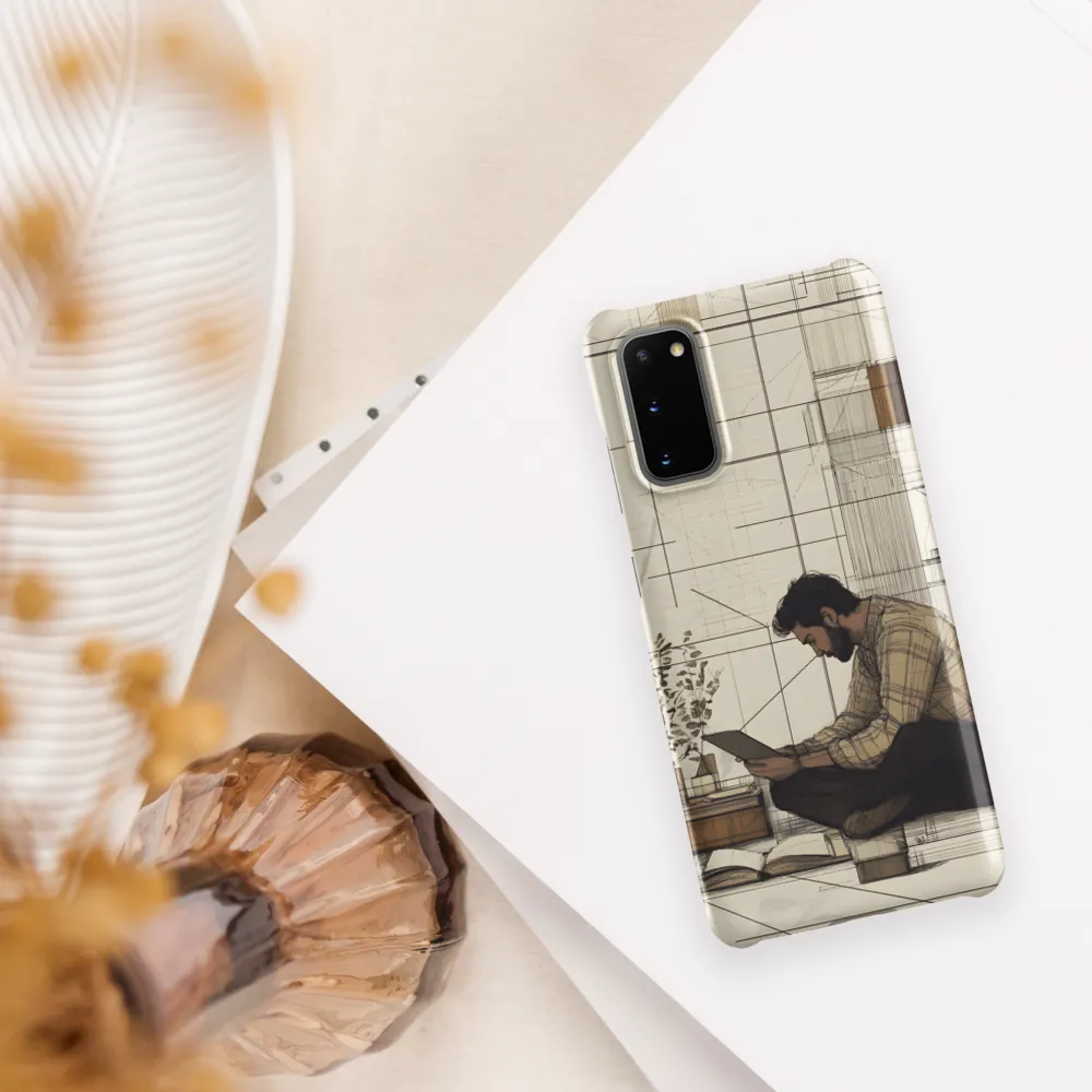 Quiet Reflections in Line | Phone Case |  S20 | Snap Case | Matte