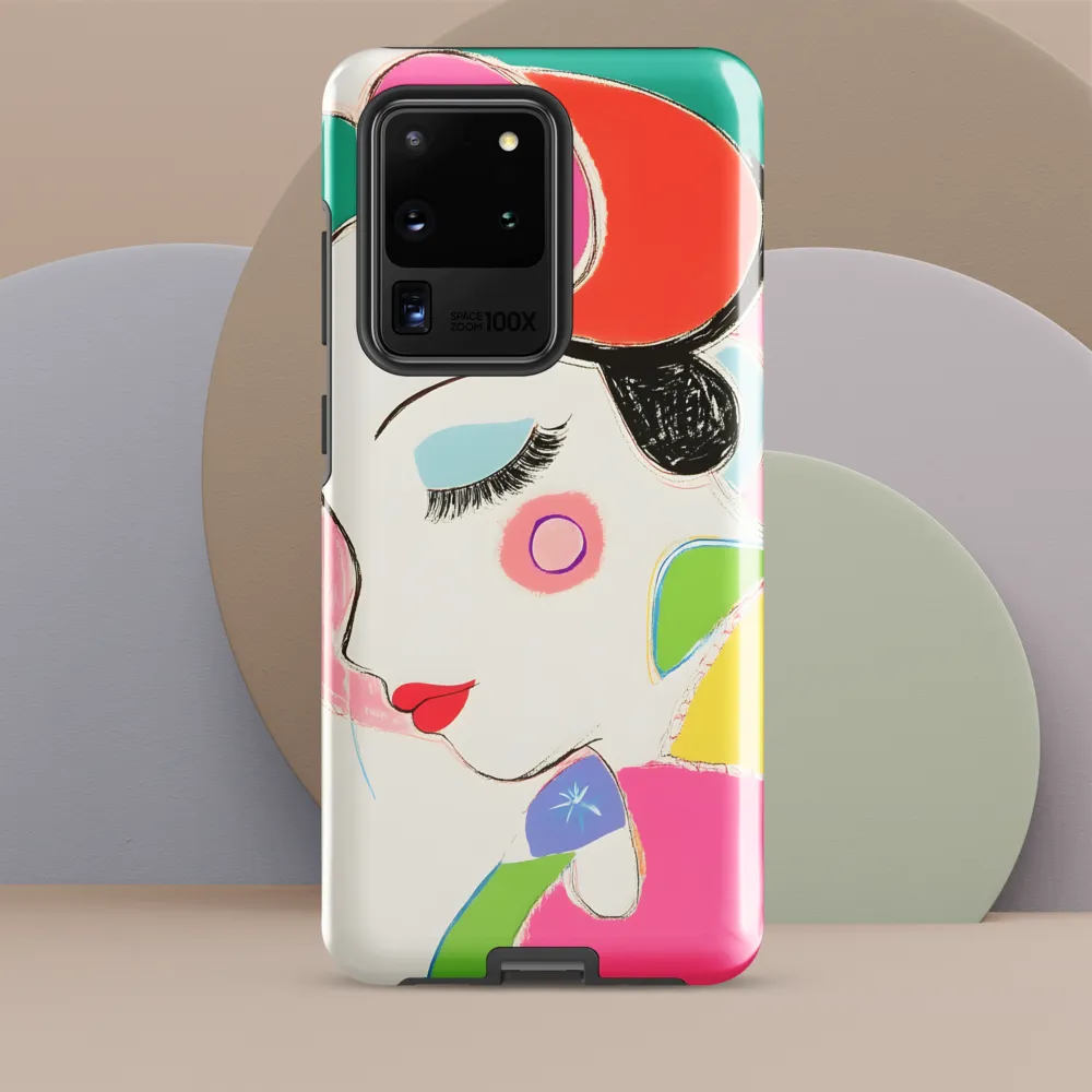 Whimsical Portrait in Colorful Abstraction