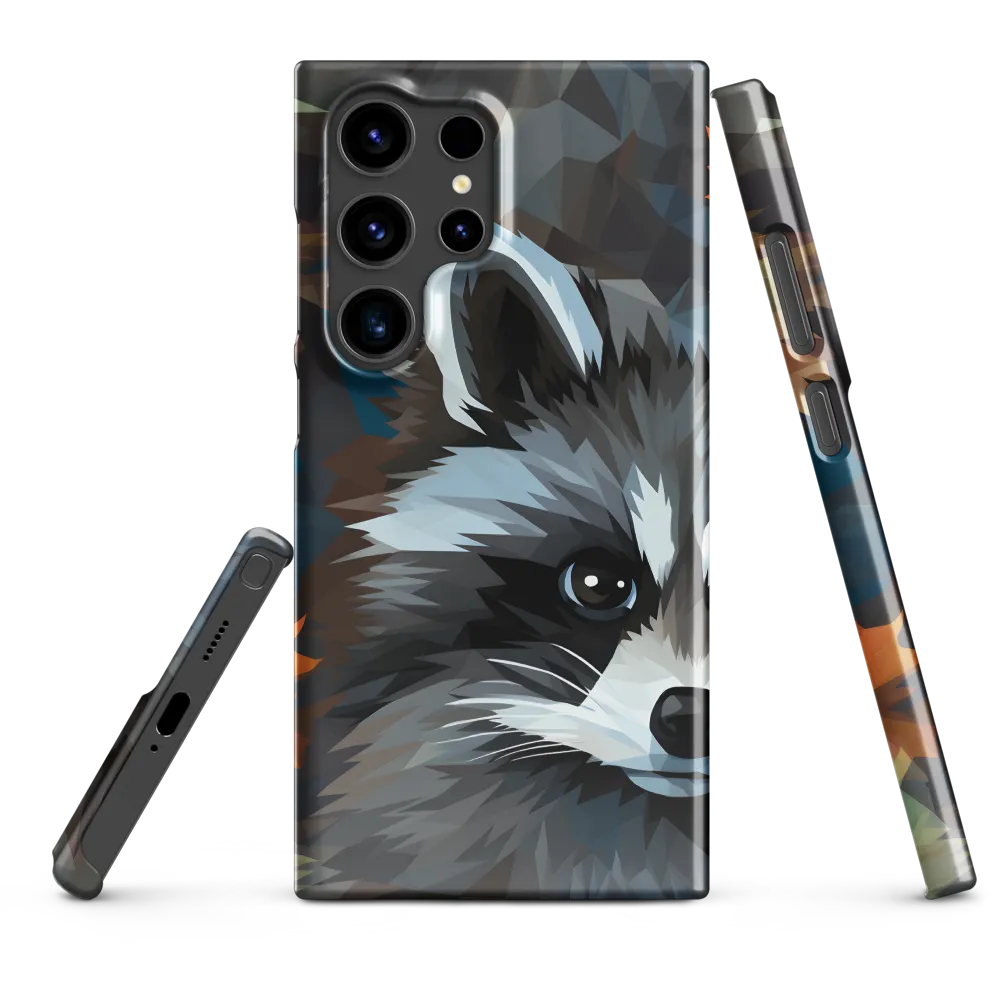 Whispers of Autumn: The Raccoon's Gaze | Phone Case |  S24 Ultra | Snap Case | Glossy