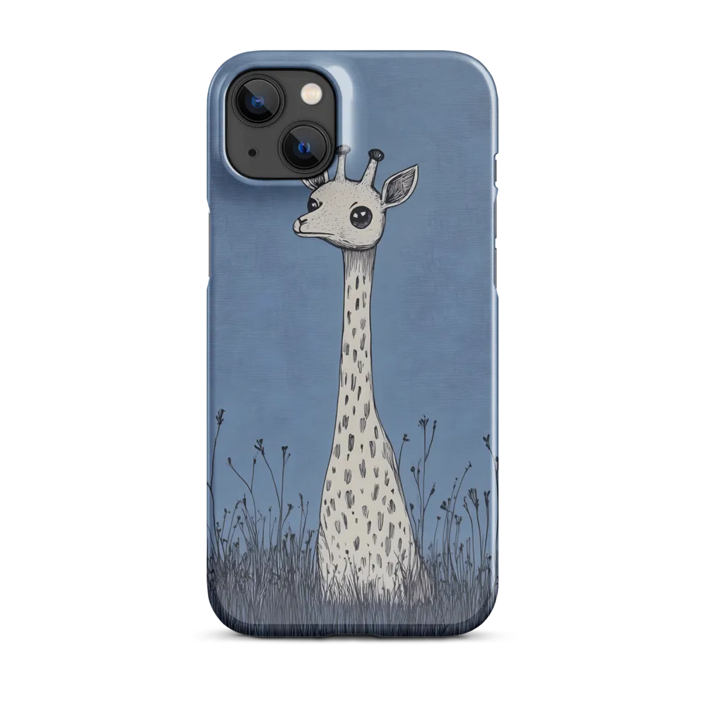 Whimsical Giraffe in Blue