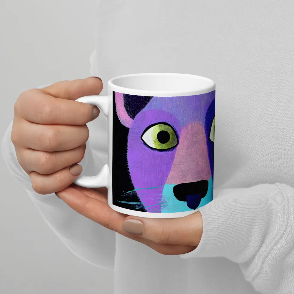 Playful Lion Portrait | Mug with White inside | 11 oz