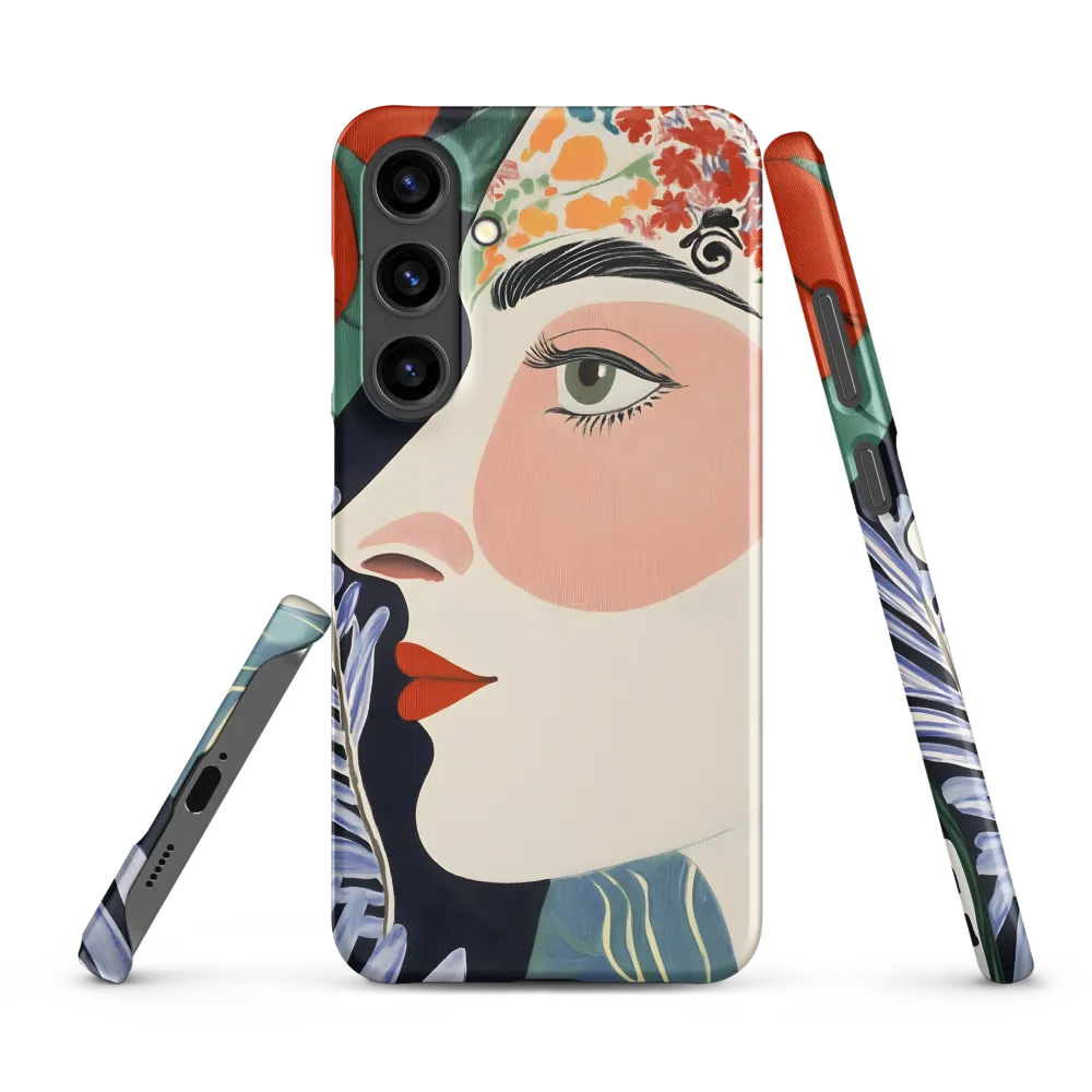 Floral Serenade: A Modern Portrait