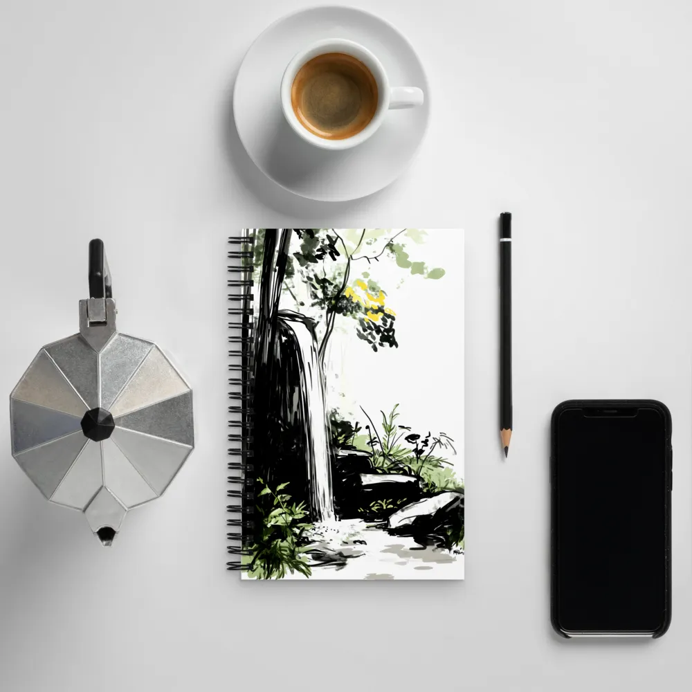 Tranquil Cascade | Spiral Notebook