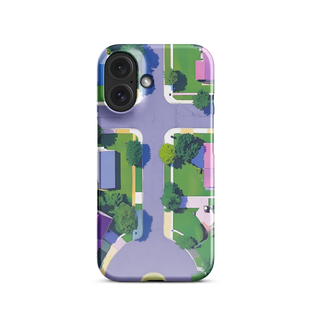 Aerial Harmony: Suburban Crossroads | Phone Case |  16 | Snap Case | Glossy