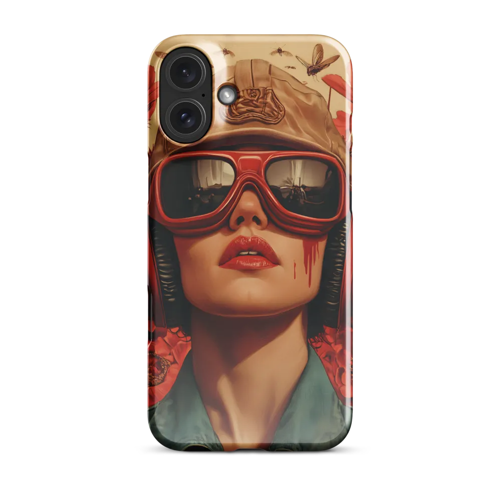 Defiant Portrait in a Floral Realm | Phone Case |  16 Plus | Snap Case | Glossy