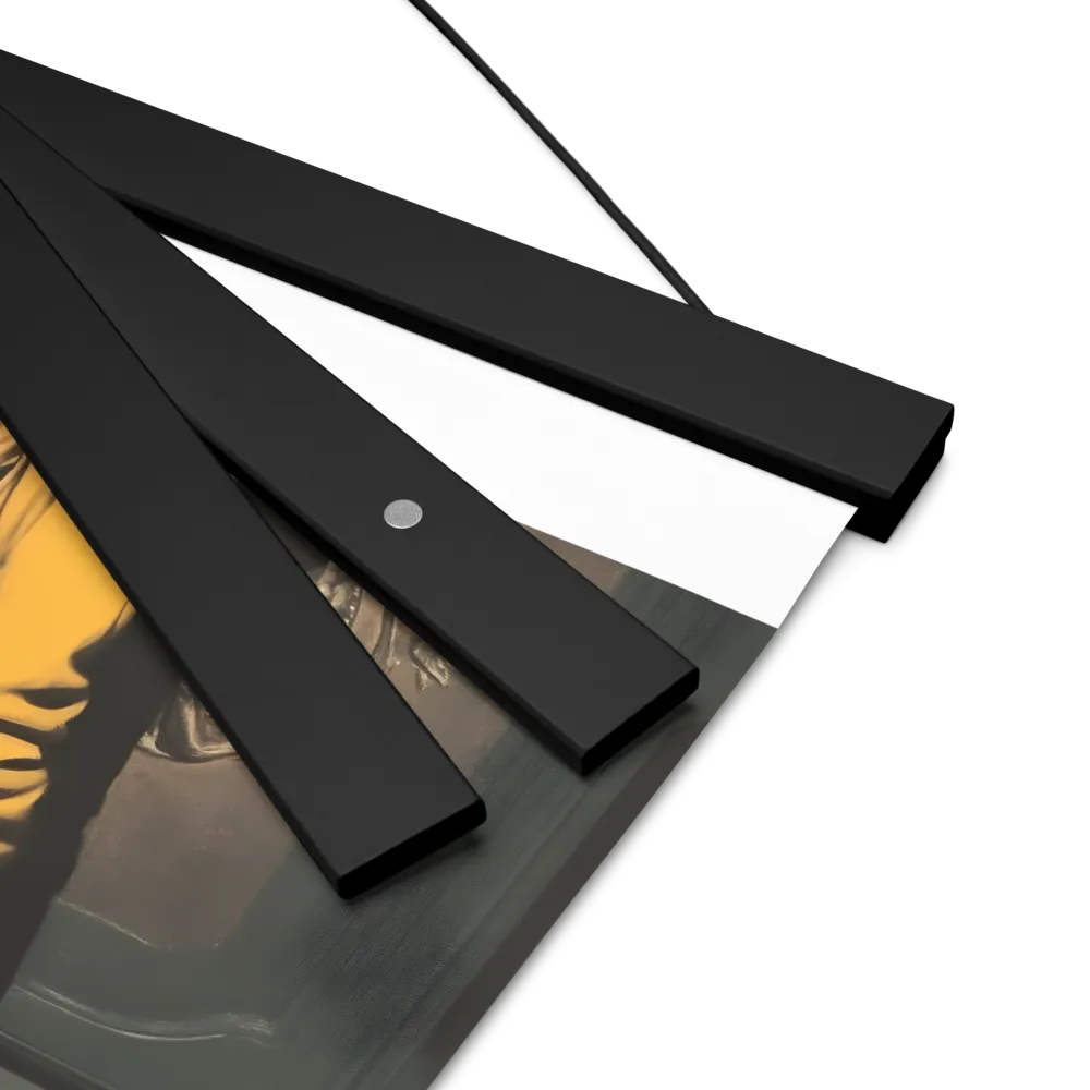Silent Reflection | Poster With Black Wood Hanger | 8″×10″