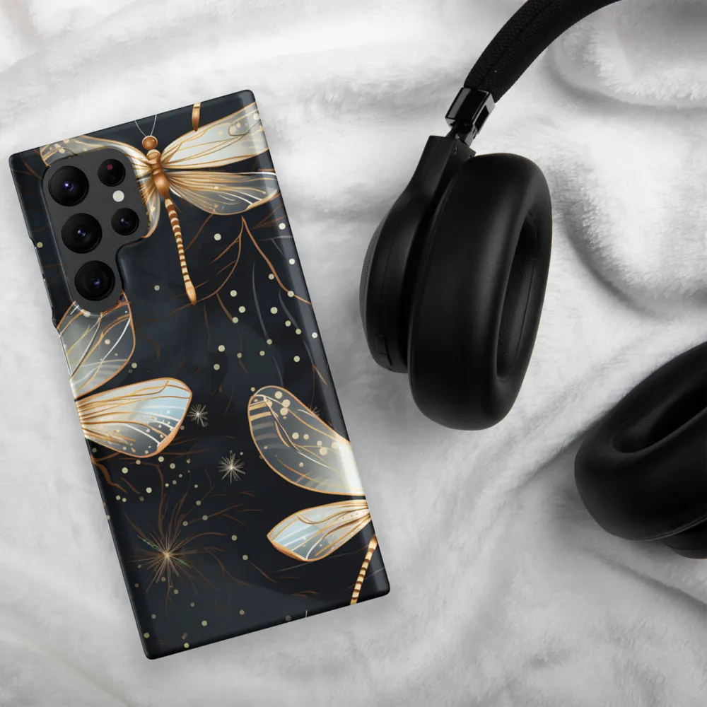 Ethereal Dance: Dragonflies in a Midnight Garden