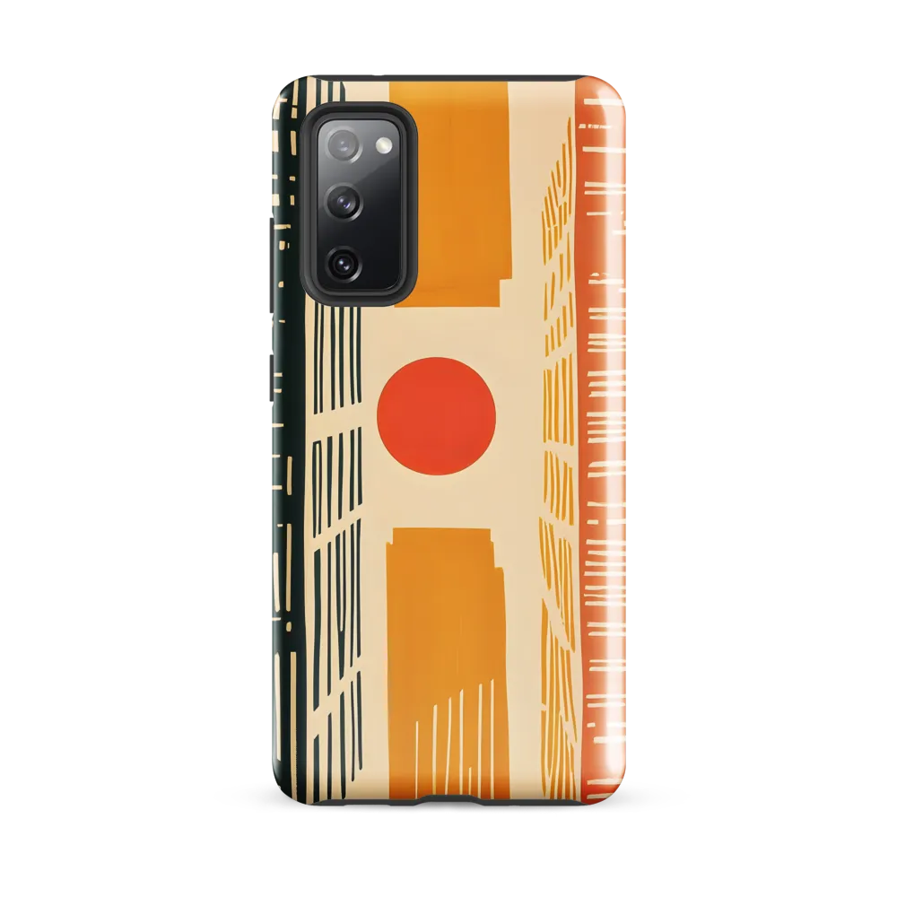 Urban Harmony: A Geometric Sunrise