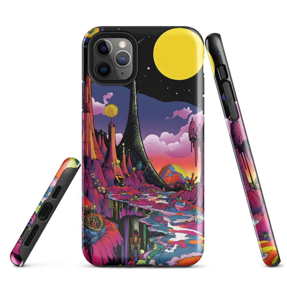 Celestial Dreams: A Journey Through an Alien Landscape | Phone Case |  11 Pro Max | Tough Case | Glossy