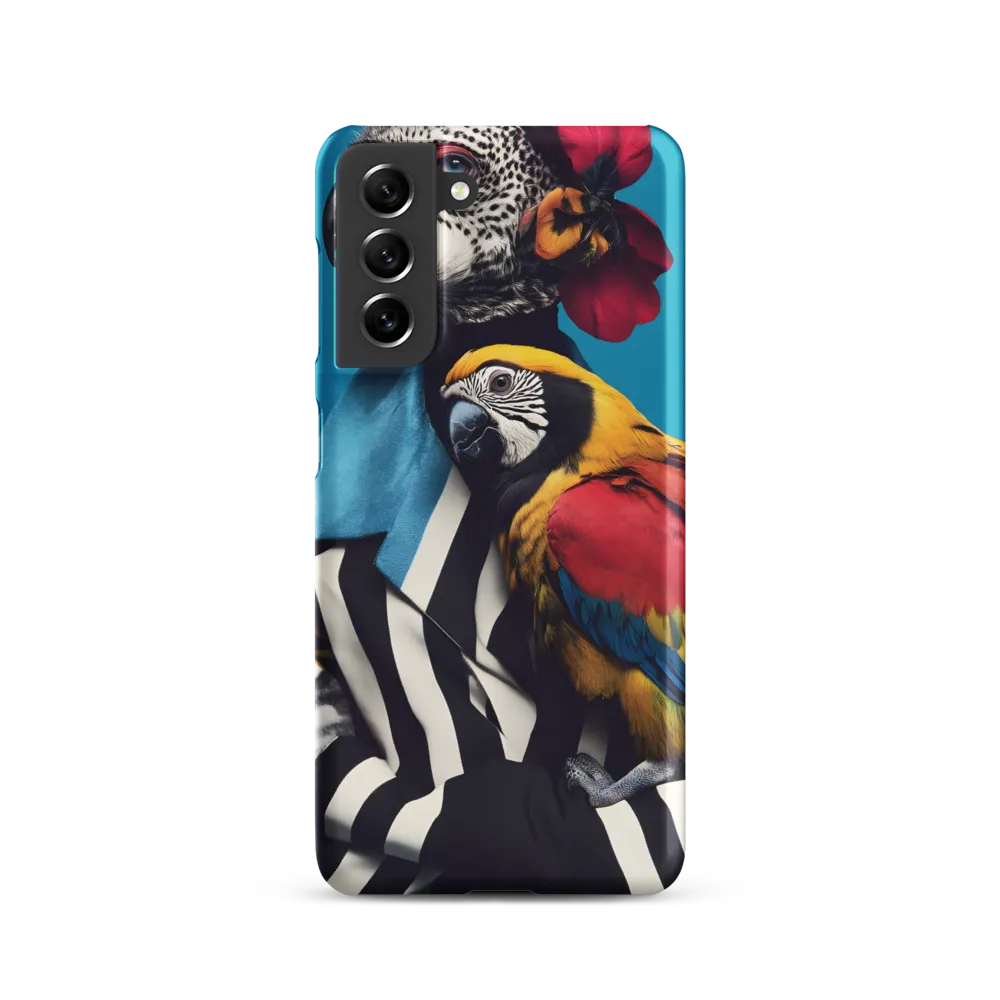 Vibrant Fusion of Flora and Fauna | Phone Case |  S21 | Snap Case | Matte