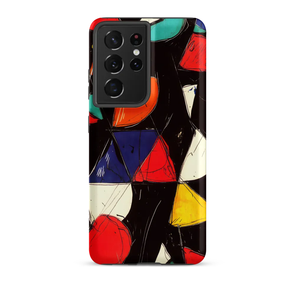 Vibrant Geometric Symphony | Phone Case |  S21 Ultra | Tough Case | Matte