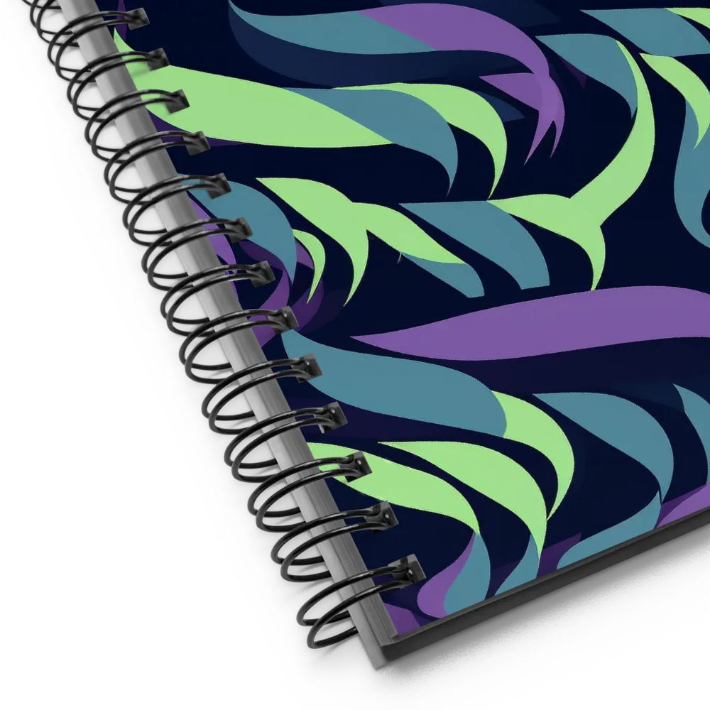 Fluid Waves of Color | Spiral Notebook