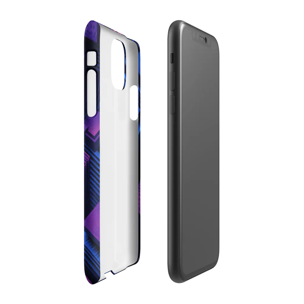 Geometric Dreams in Blue and Purple