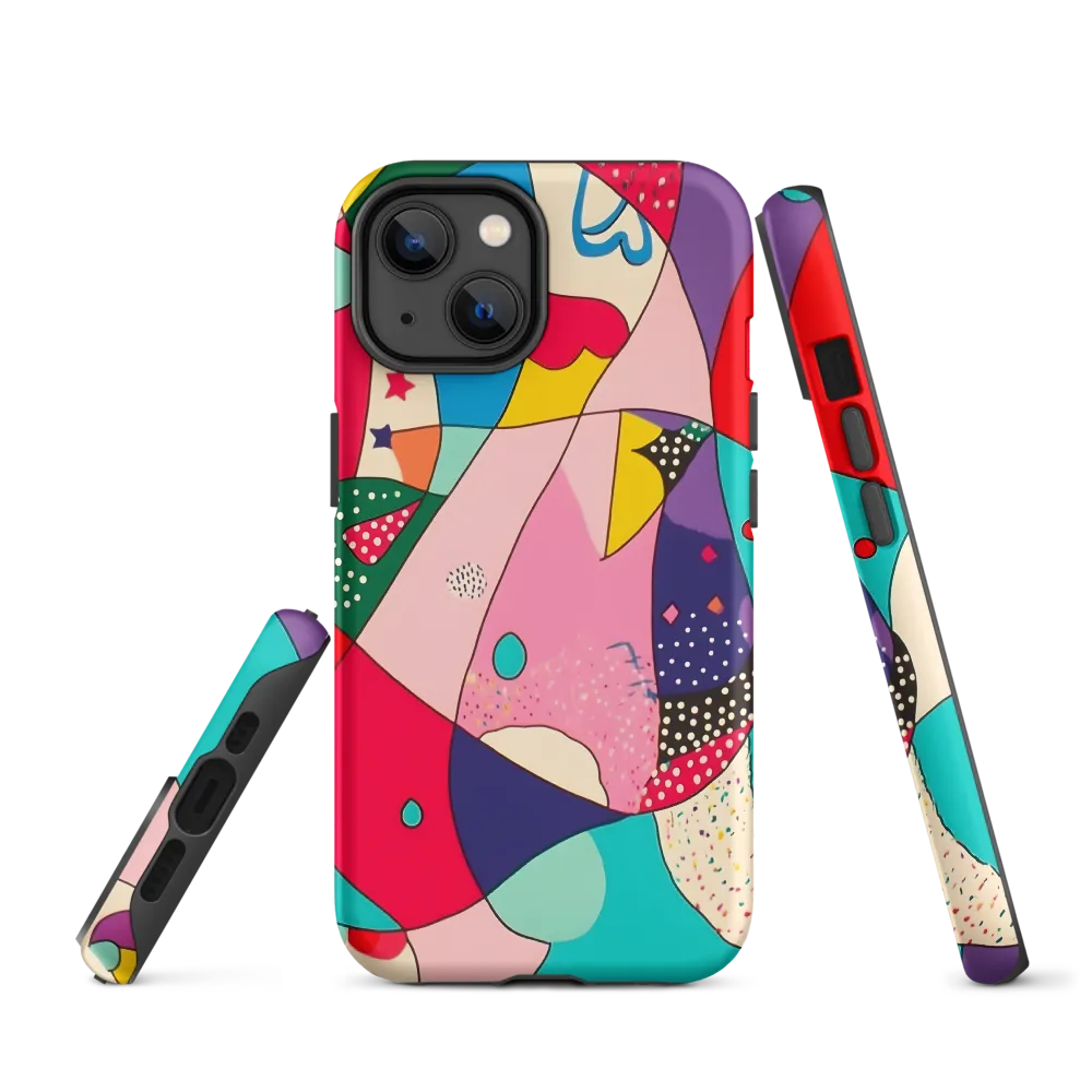 Playful Geometry in Color | Phone Case |  14 | Tough Case | Matte