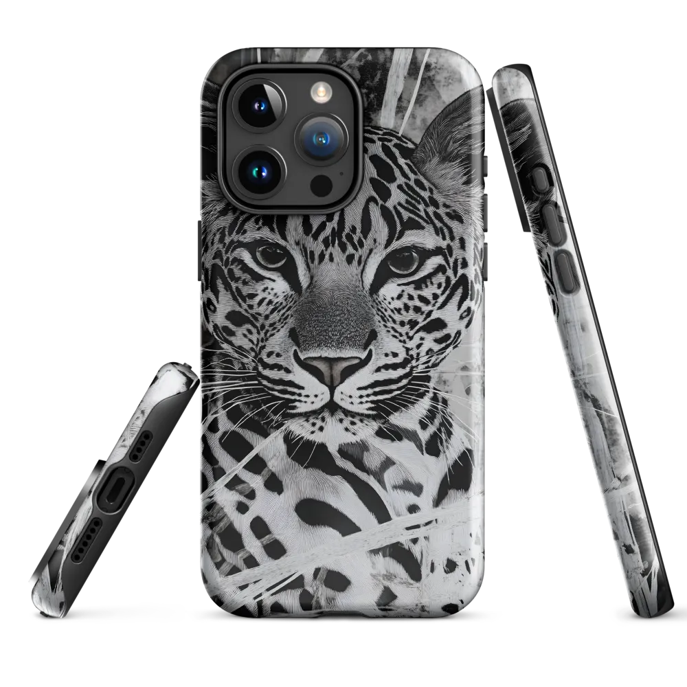 Majestic Gaze: The Leopard's Portrait | Phone Case |  15 Pro Max | Tough Case | Glossy