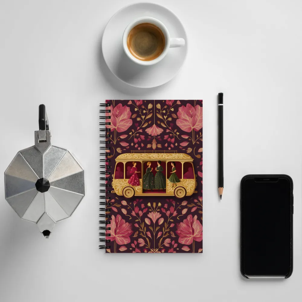 Whispers of Elegance | Spiral Notebook