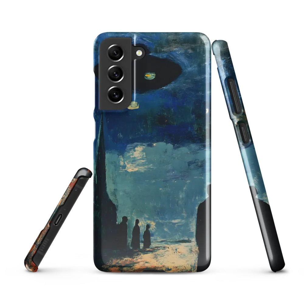 Enigmatic Encounter: A Surrealist UFO Landscape | Phone Case |  S21 FE | Snap Case | Glossy