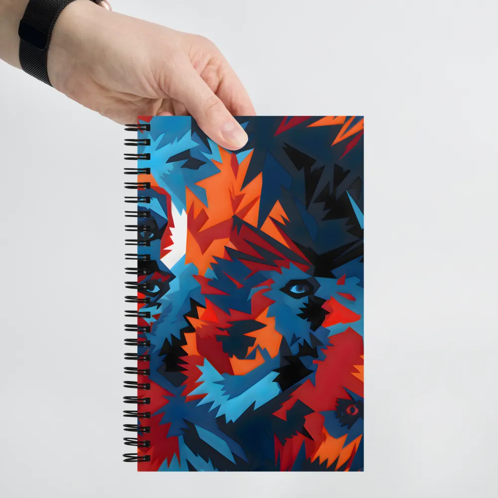 Vivid Aura of the Wolf | Spiral Notebook