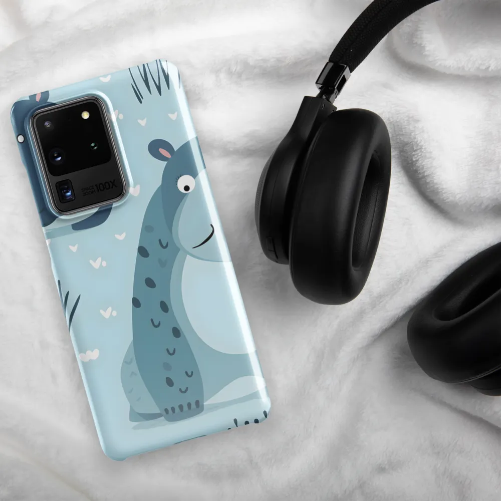 Whimsical Hippo Delight | Phone Case |  S20 Ultra | Snap Case | Glossy