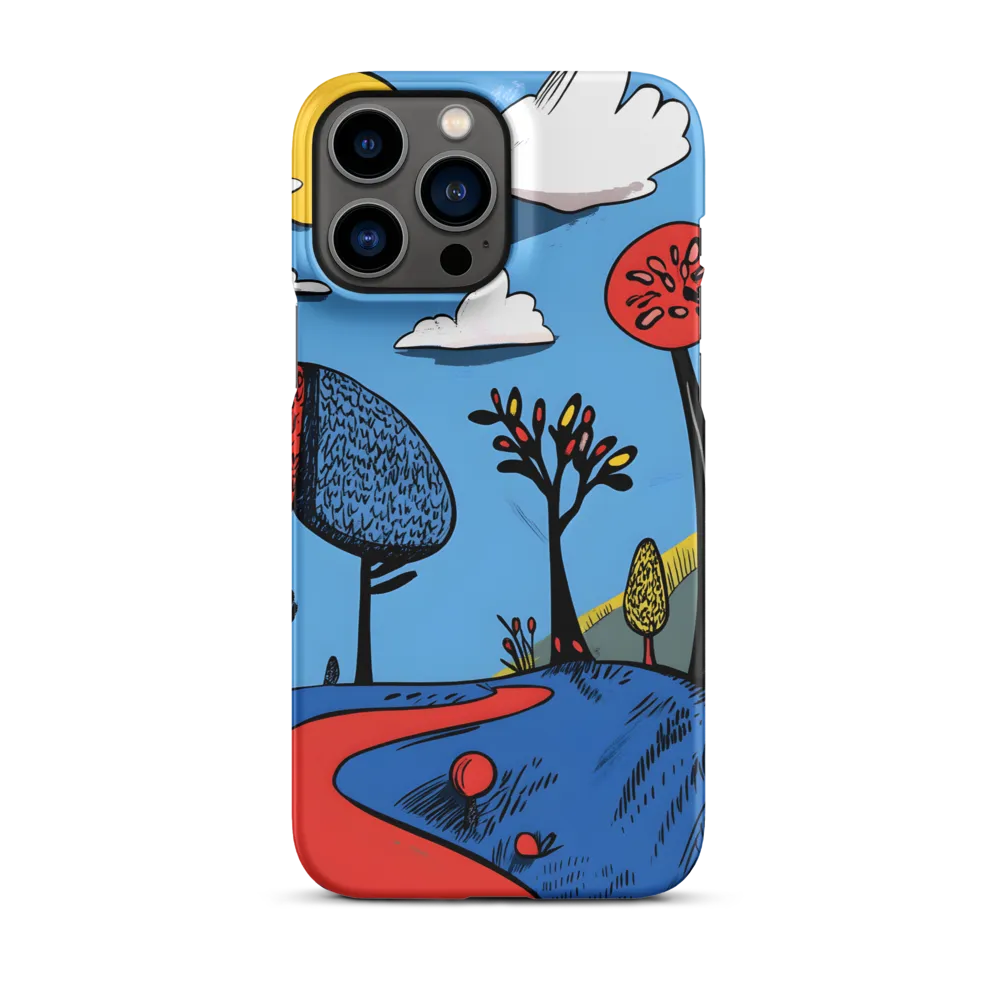 Whimsical Pathways Through a Colorful Landscape