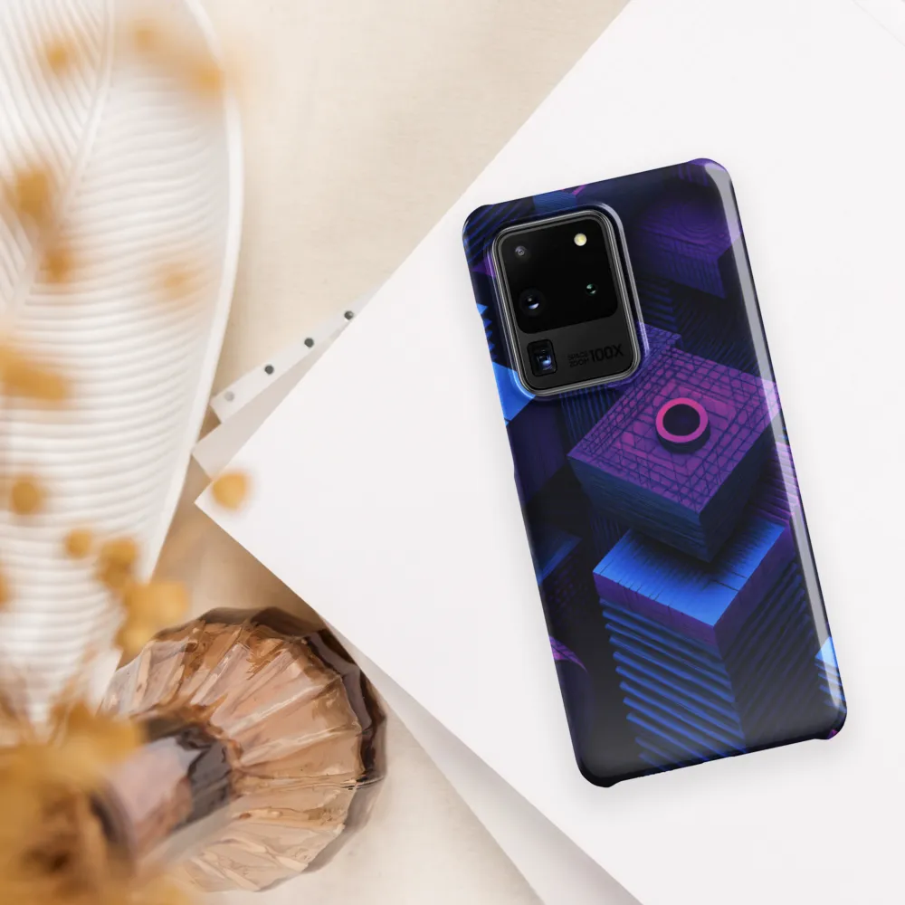 Geometric Dreams in Blue and Purple