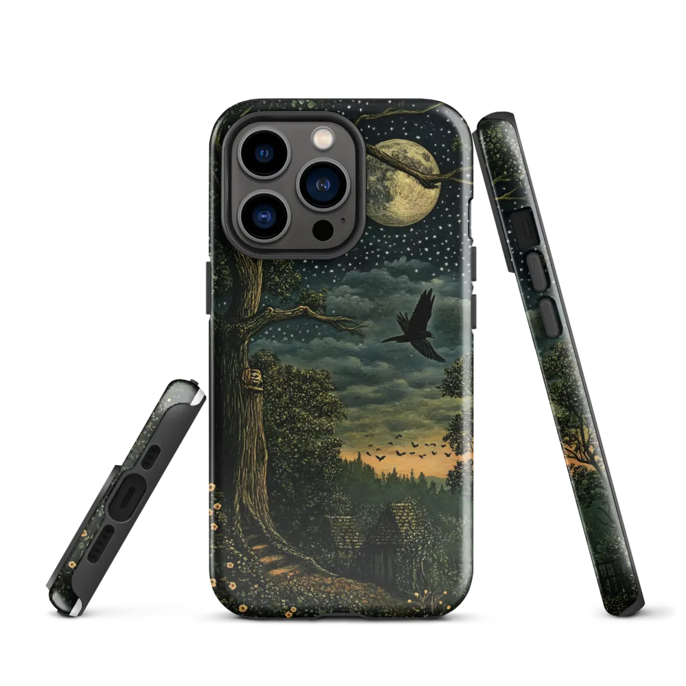 Mystical Nightscape Under the Full Moon | Phone Case |  13 Pro | Tough Case | Glossy