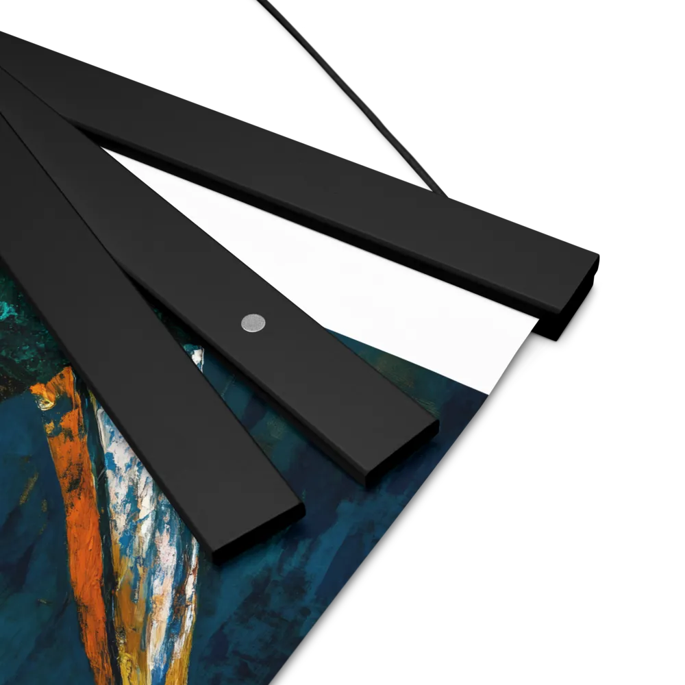Majestic Absurdity: The Hat-Wearing Bird | Poster With Black Wood Hanger | 8″×10″