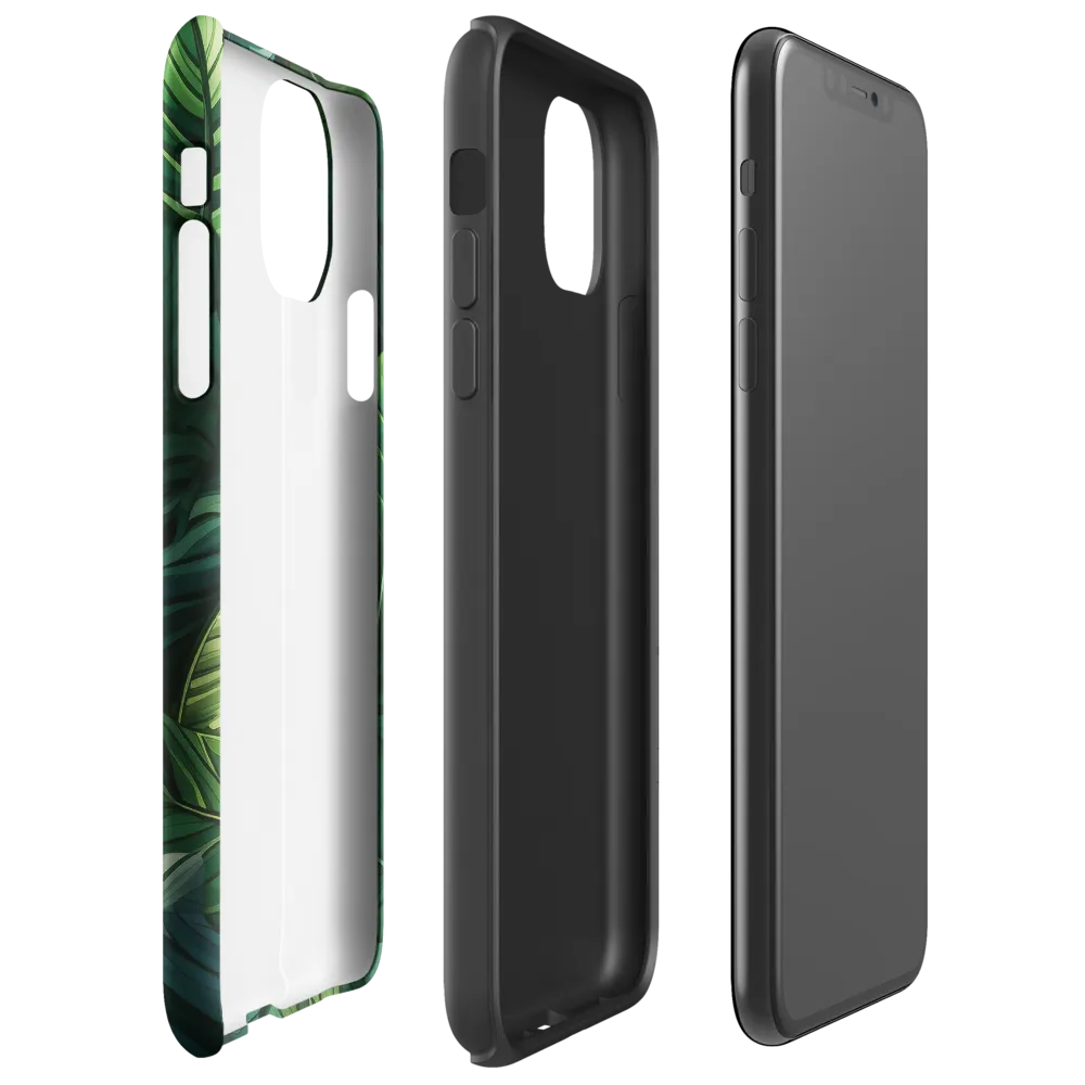 Lush Canopy: A Tropical Foliage Study | Phone Case |  11 Pro Max | Tough Case | Glossy