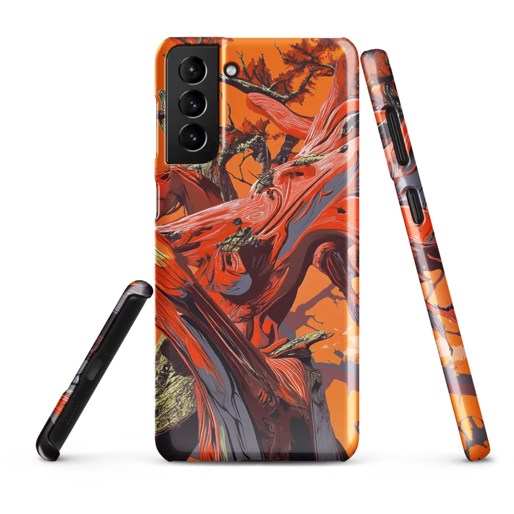 Life in Motion: An Abstract Tree | Phone Case |  S21 Plus | Snap Case | Glossy